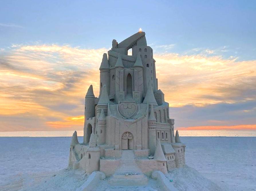 Participate in a Sand Sculpture Challenge